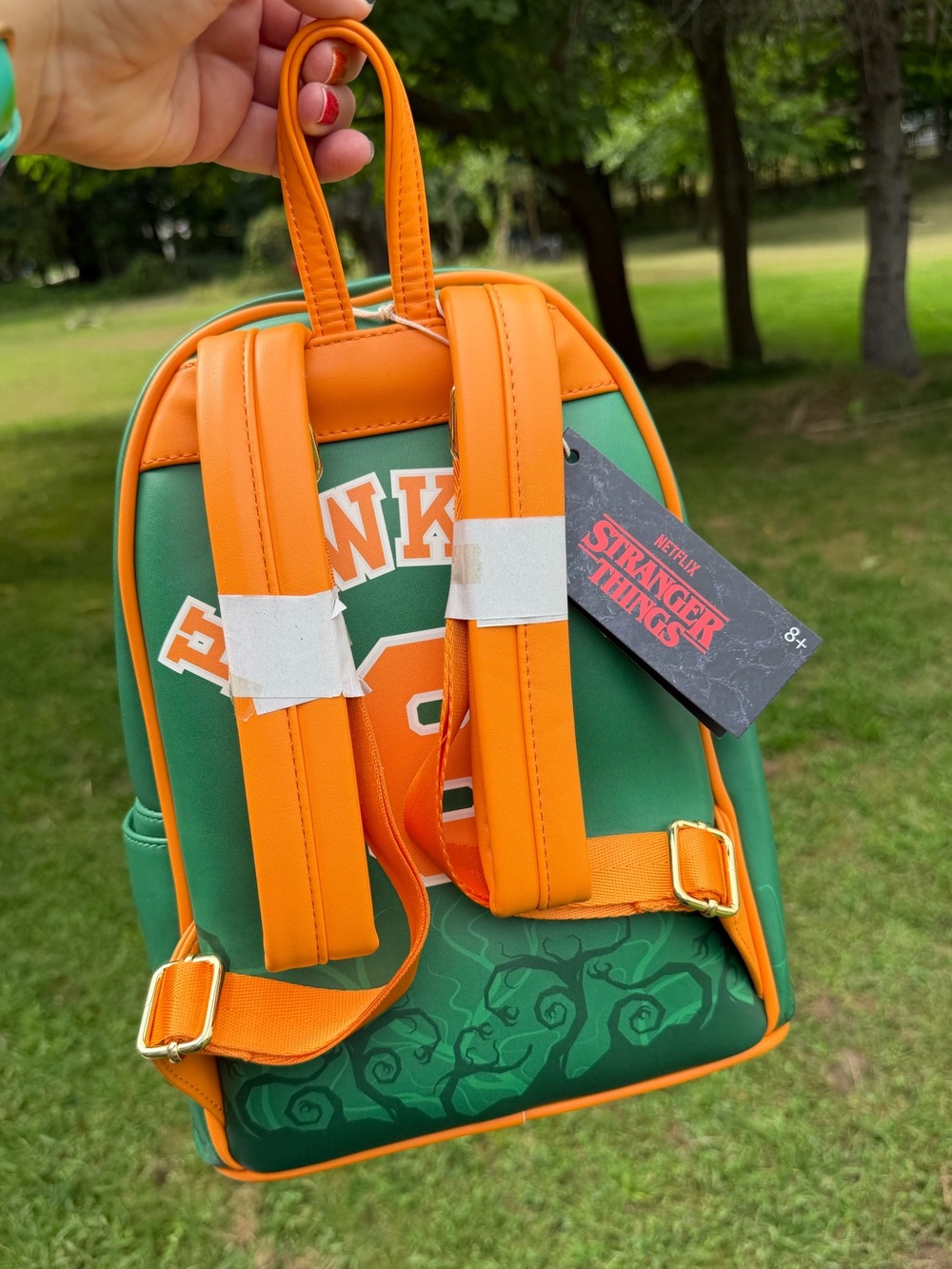 Loungefly Stranger Things Hawkins High Tigers Mini Backpack NWT - Picture 10 of 13